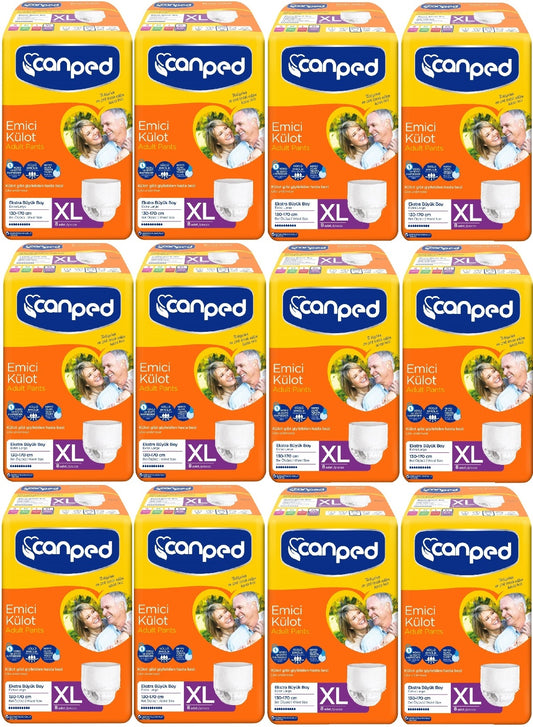 Canped Emici Külot Yetişkin Bezi XL - Ekstra Büyük - Extra Large 96 Adet