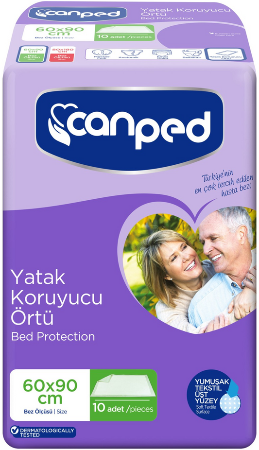 Canped Yetişkin Yatak Koruyucu Örtü 60*90CM 10 Adet Tekli Pk