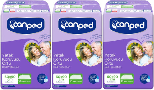 Canped Yetişkin Yatak Koruyucu Örtü 60*90 CM 30 Adet (3PK*10)