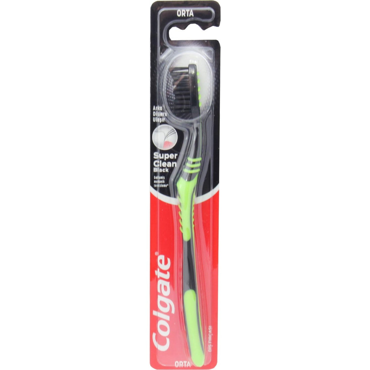 Colgate Diş Fırçası Süper Clean Black Orta (Karma renk)