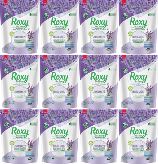 Dalan Roxy Bio Clean Matik Sabun Tozu 800GR Lavanta Bahçesi (12 Li Set) (312 Yıkama)