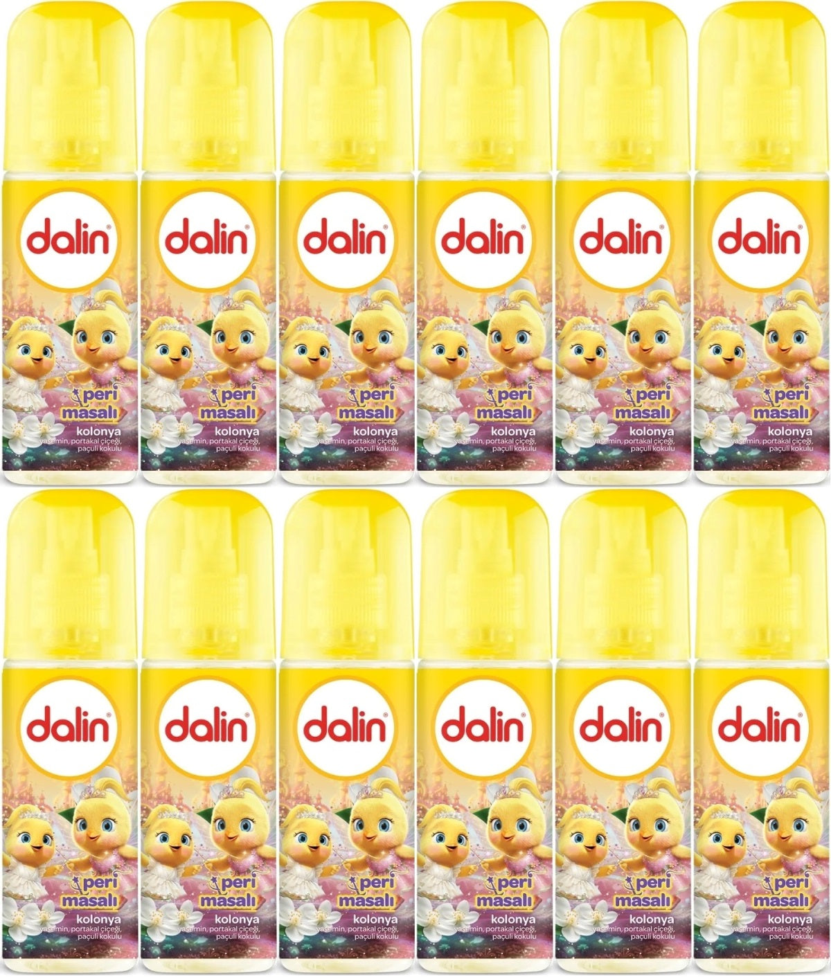 Dalin Bebek Kolonyası 150ML Peri Masalı (Yasemin-Portakal Çiceği-Paçuli Kokulu) (12 Li Set)