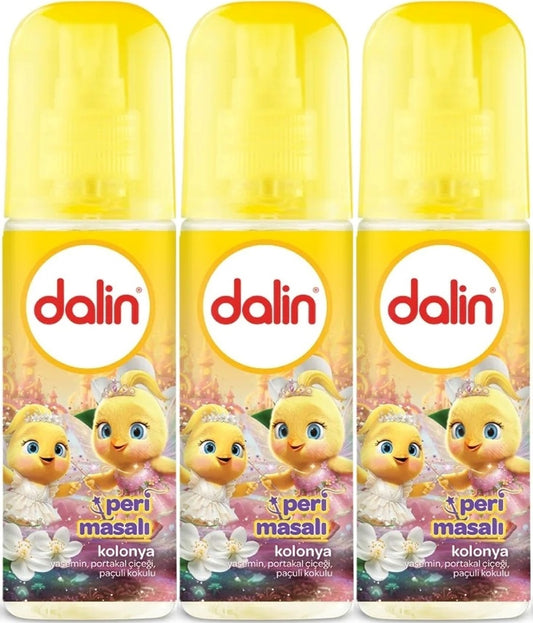 Dalin Bebek Kolonyası 150ML Peri Masalı (Yasemin-Portakal Çiceği-Paçuli Kokulu) (3 Lü Set)