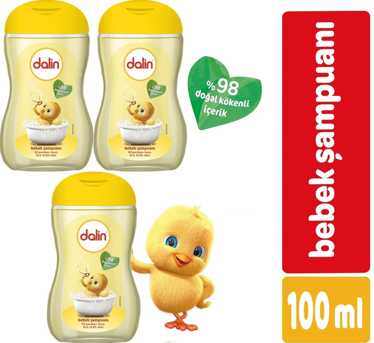 Dalin Bebek Şampuanı Klasik 100ML (3 Lü Set)