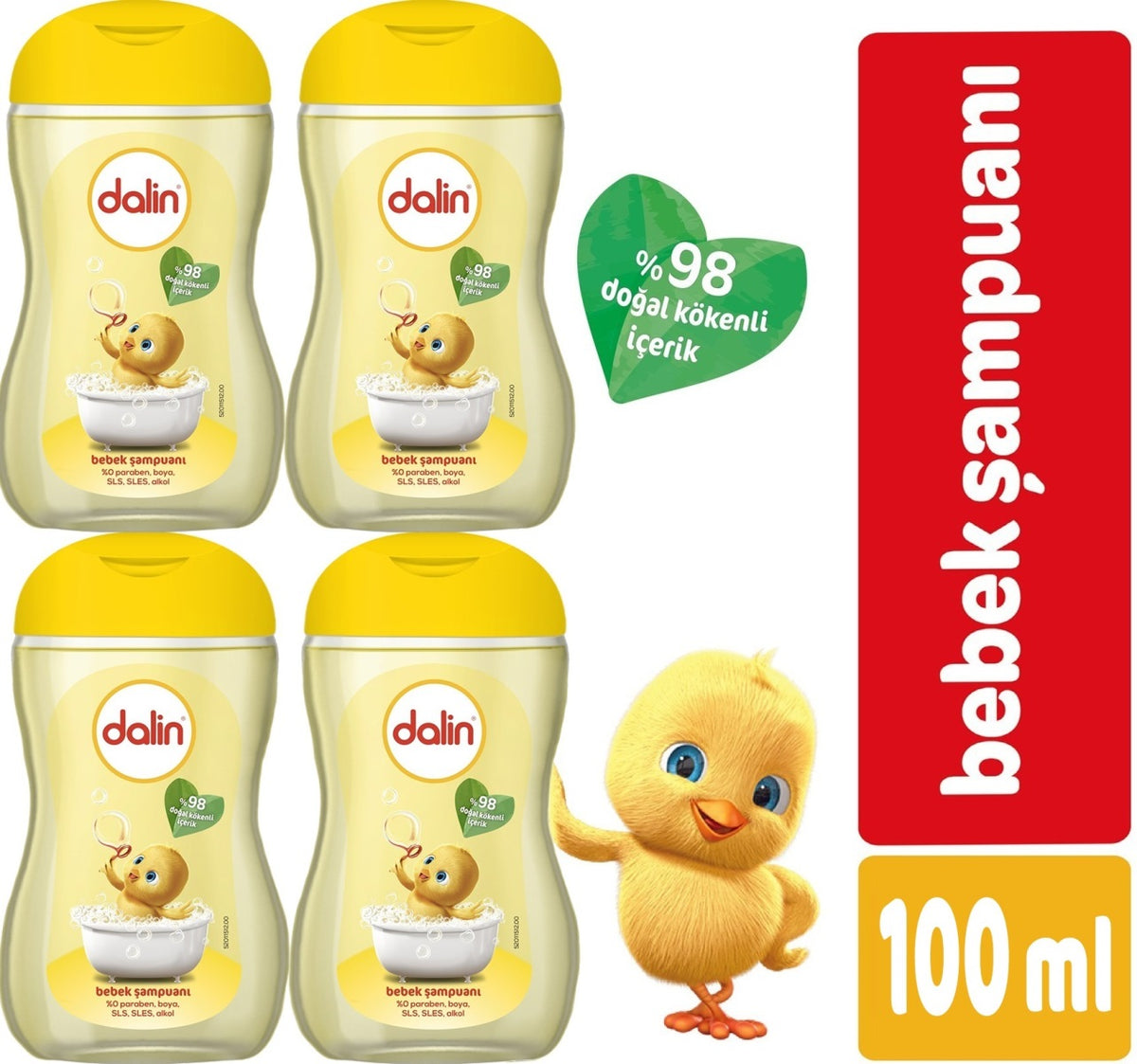 Dalin Bebek Şampuanı Klasik 100ML (4 Lü Set)