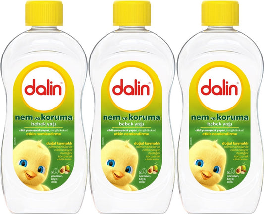 Dalin Bebek Yağı 300ML Nem ve Koruma (Avokado) (3 Lü Set)