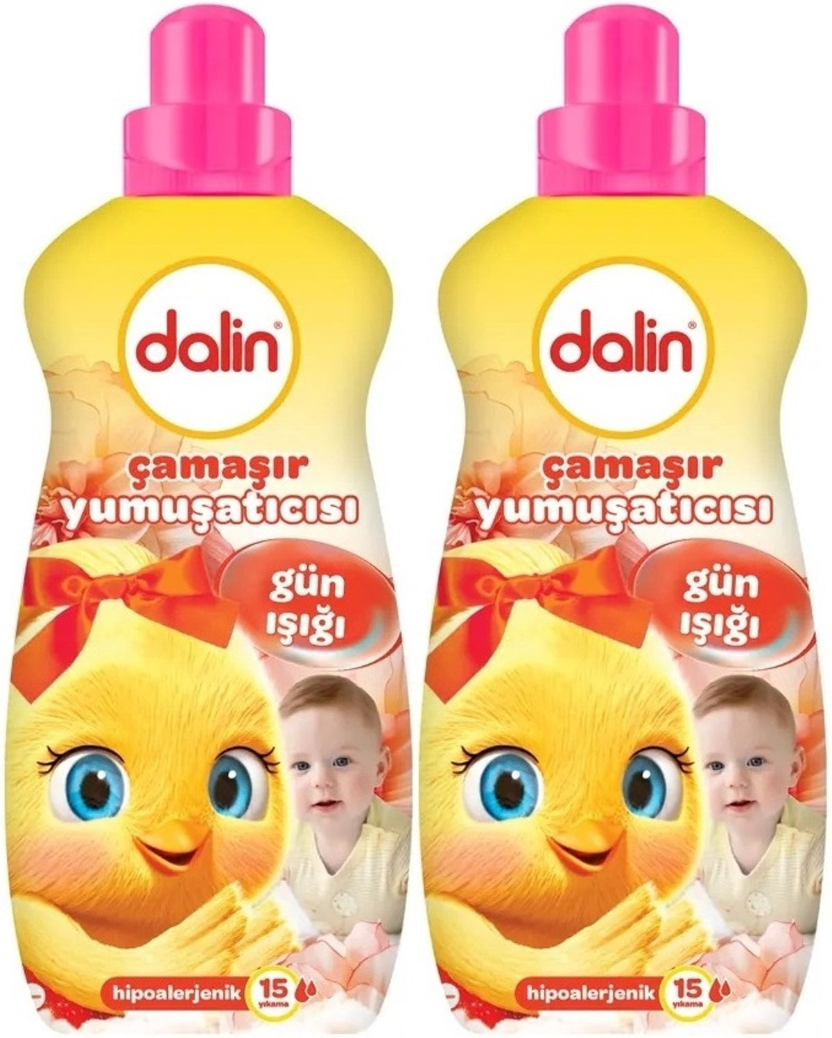 Dalin Çamaşır Yumuşatıcı 1500ML Gün Işığı (Hipoalerjenik) (2 Li Set)