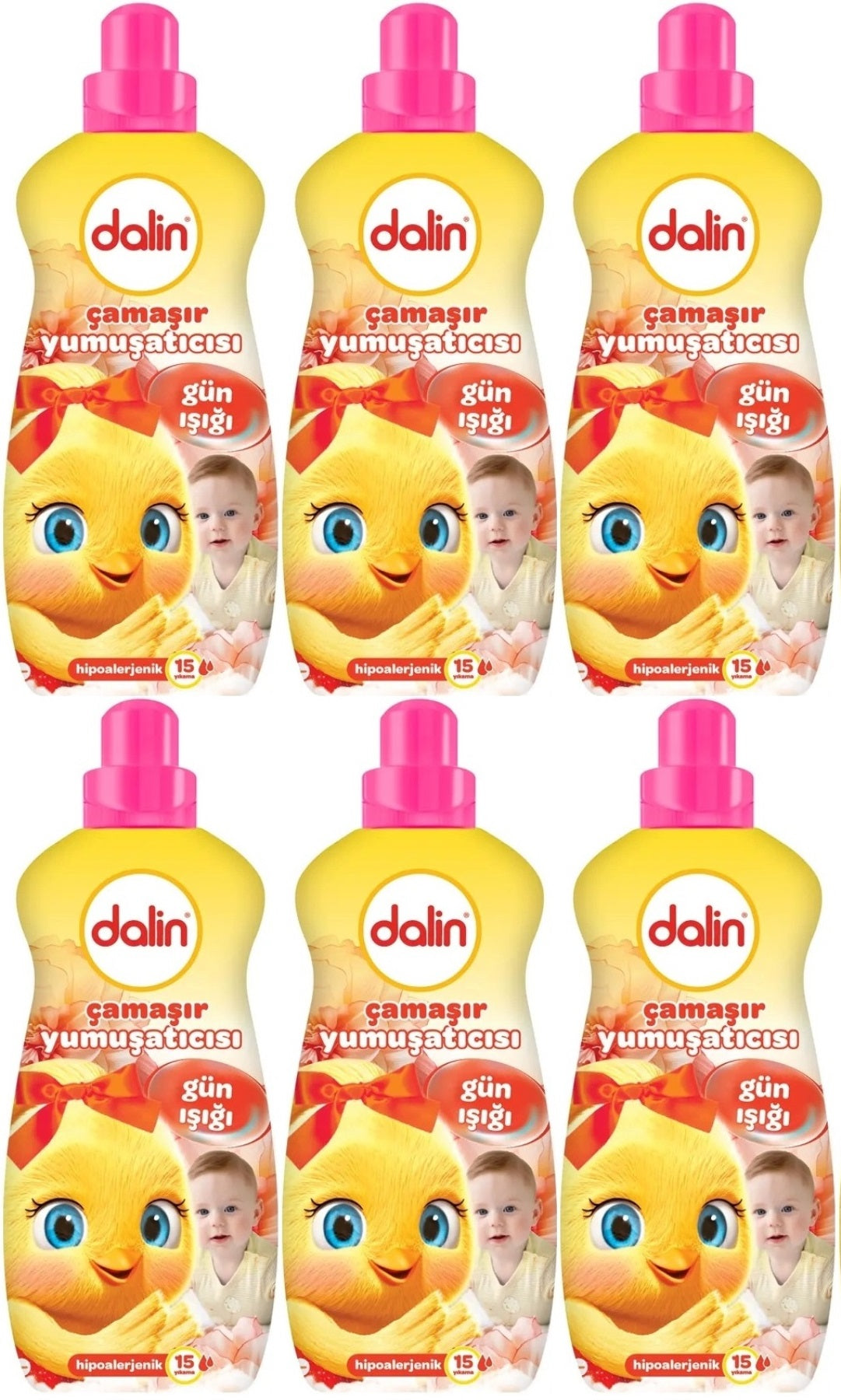 Dalin Çamaşır Yumuşatıcı 1500ML Gün Işığı (Hipoalerjenik) (6 Lı Set)