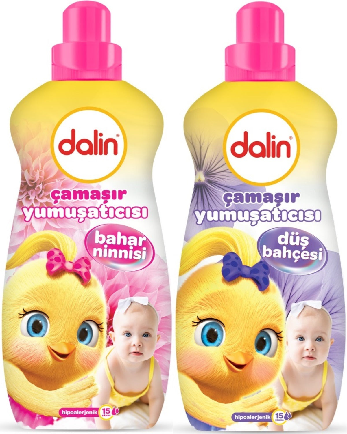 Dalin Çamaşır Yumuşatıcı 1500ML Bahar Ninnisi + 1500ML Düş Bahçesi (Karma 2 Li Set)
