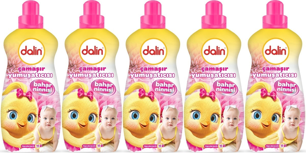 Dalin Çamaşır Yumuşatıcı 1500ML Bahar Ninnisi (5 Li Set) (Bebeklere Özel)