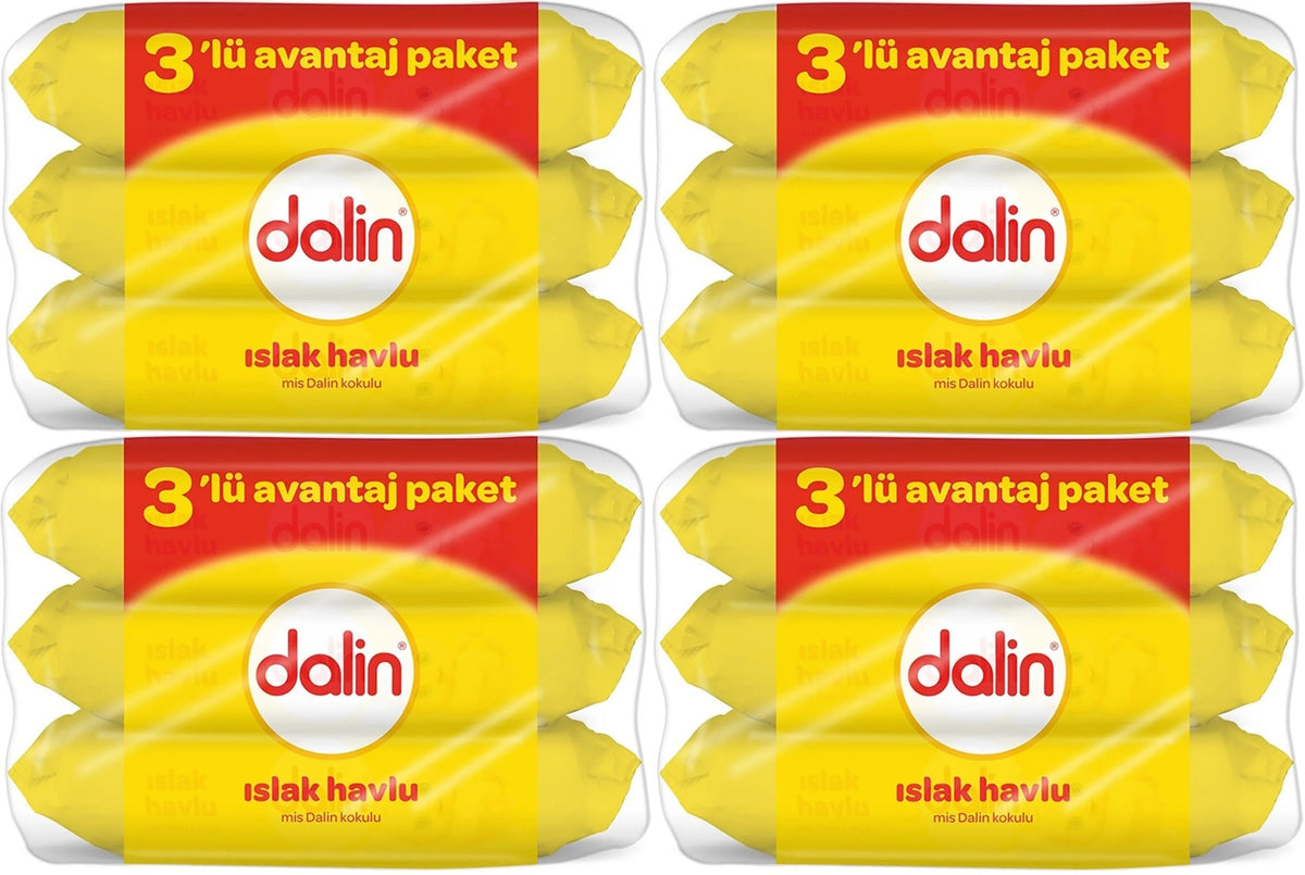 Dalin Islak Havlu Mendil Klasik 56 Yaprak 12 Li Set (672 Yaprak)