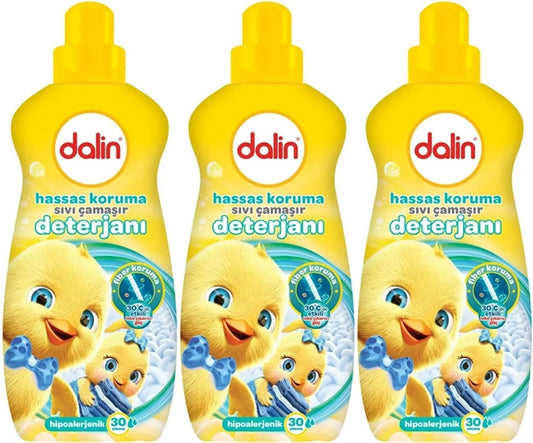 Dalin Sıvı Çamaşır Deterjanı 1500 ML Hassas Koruma (Hipoalerjenik) (3 Lü Set)