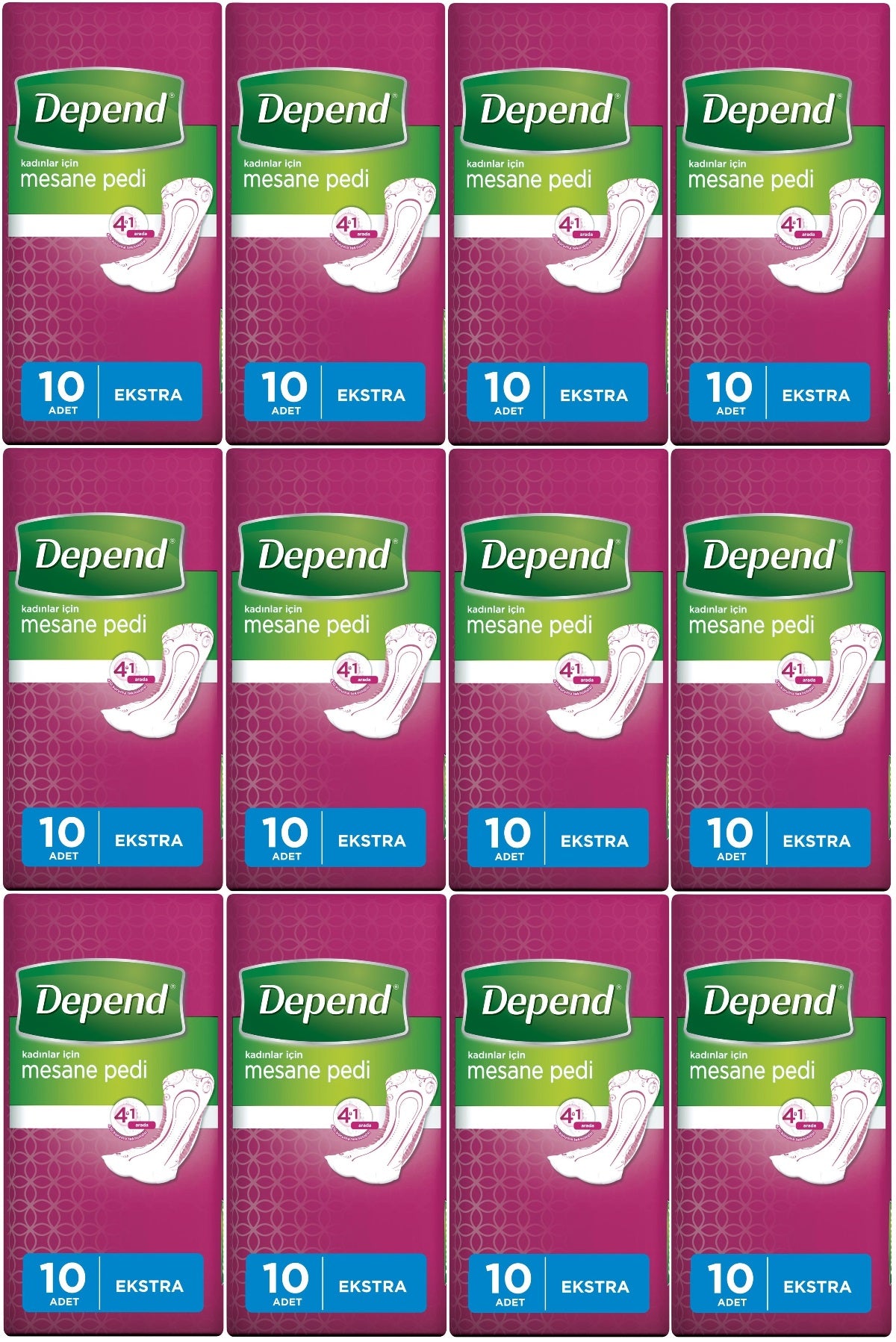 Depend Mesane Pedi Kadın Ekstra 120 Adet
