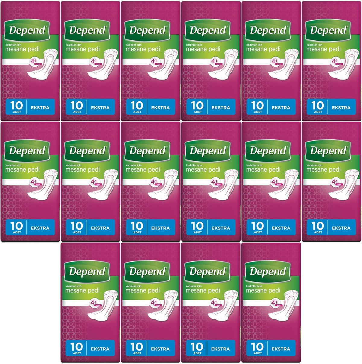 Depend Mesane Pedi Kadın Ekstra 160 Adet