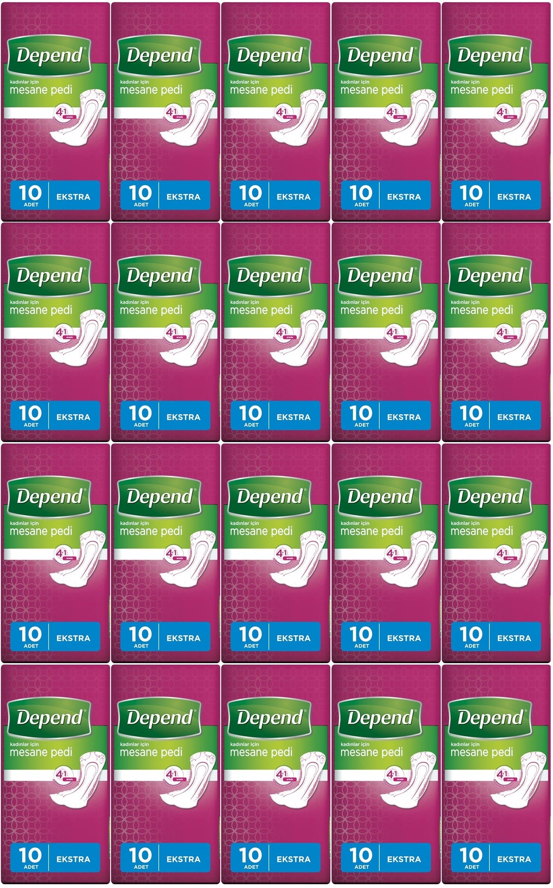 Depend Mesane Pedi Kadın Ekstra 200 Adet
