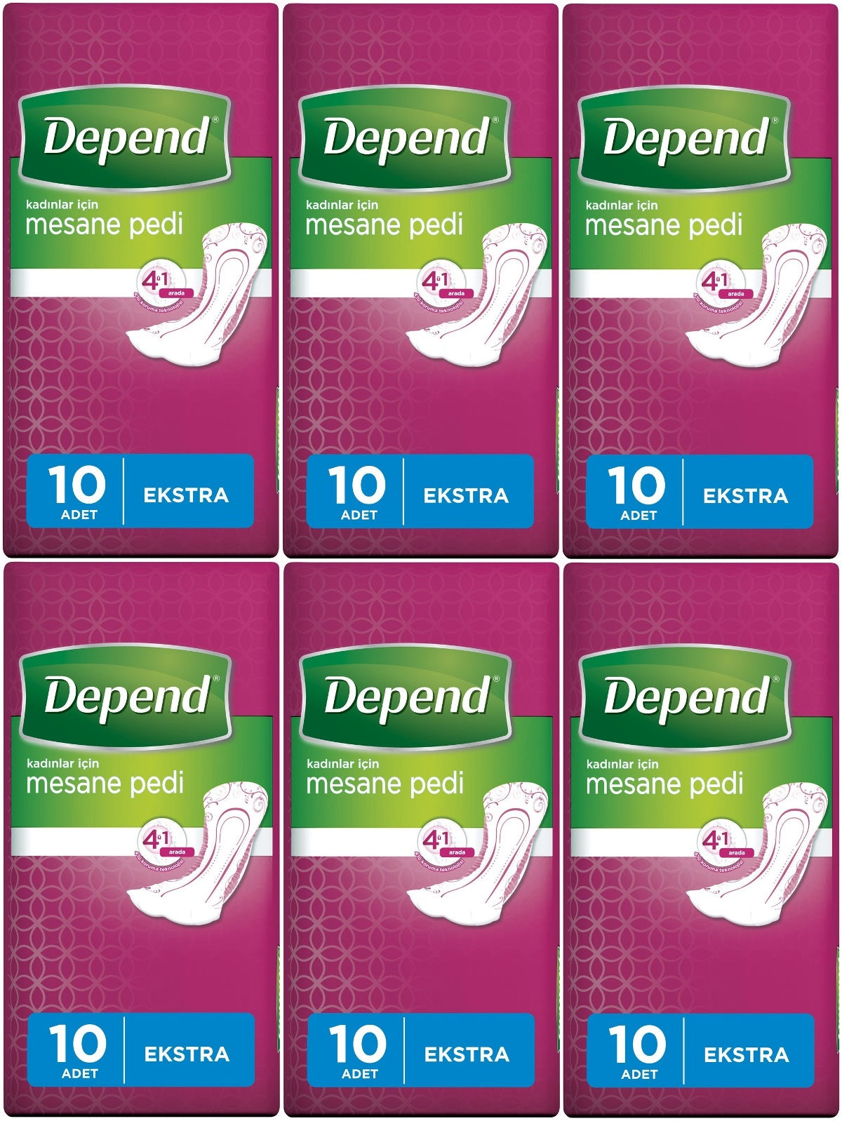 Depend Mesane Pedi Kadın Ekstra 60 Adet