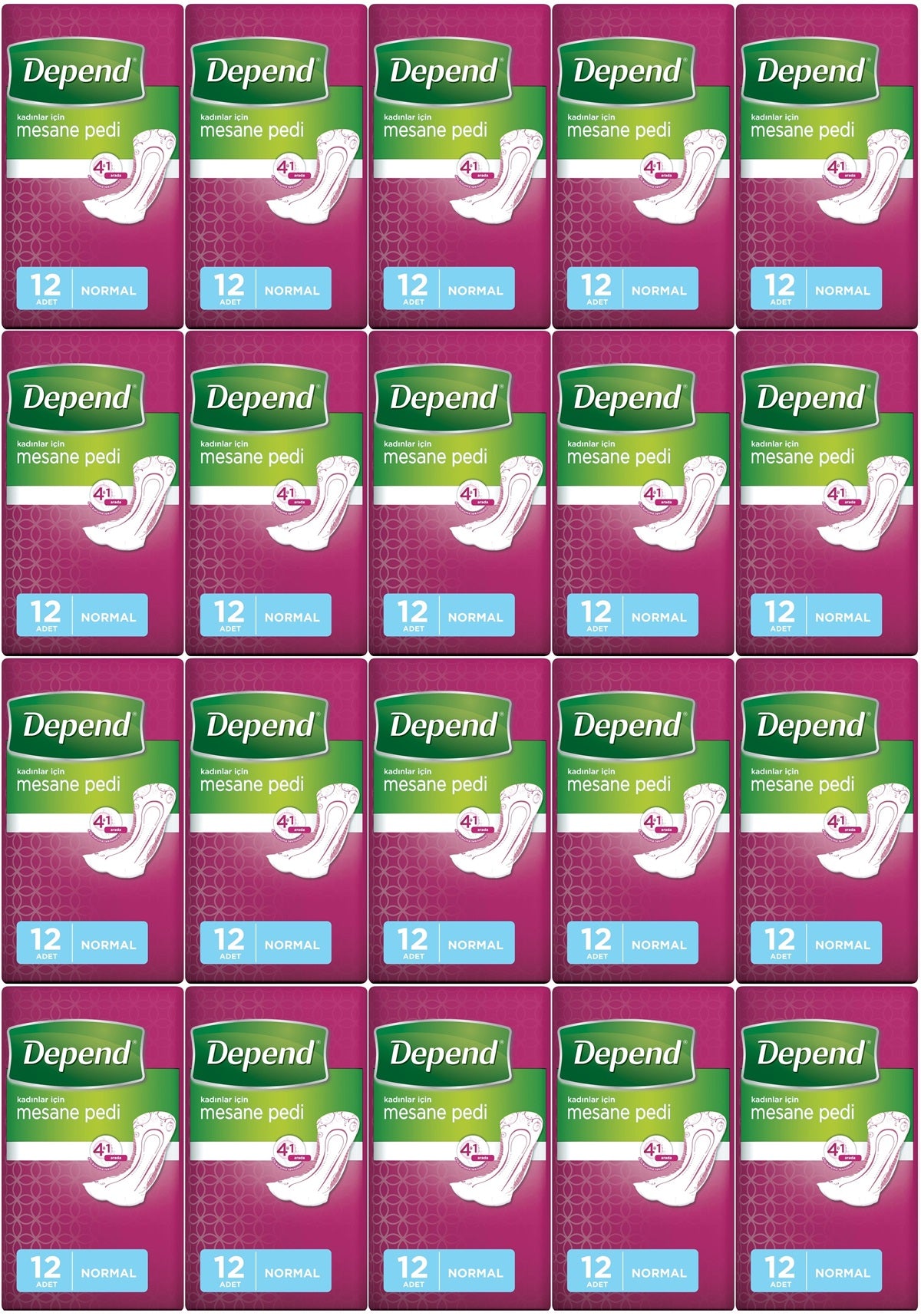 Depend Mesane Pedi Kadın Normal 240 Adet