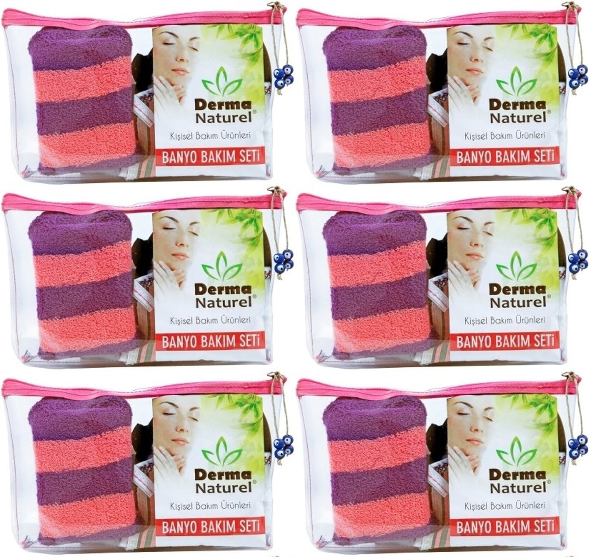 Derma Naturel Banyo Bakım Seti 4 Parça (6 Lı Set)
