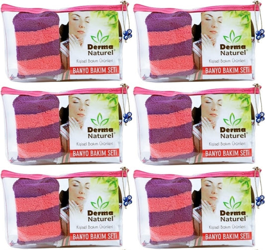 Derma Naturel Banyo Bakım Seti 4 Parça (6 Lı Set)