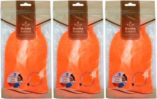 Derma Naturel Banyo Eldiveni Renkli MS-05 (3 Lü Set)