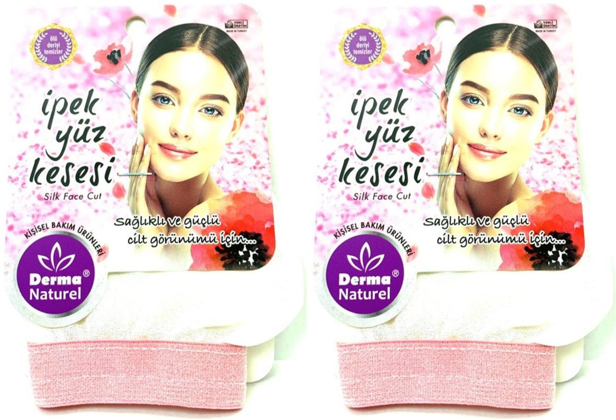 Derma Naturel İpek Yüz Kesesi MS-31 (2 Li Set)