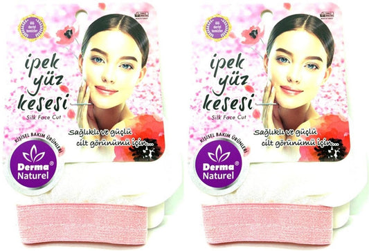 Derma Naturel İpek Yüz Kesesi MS-31 (2 Li Set)