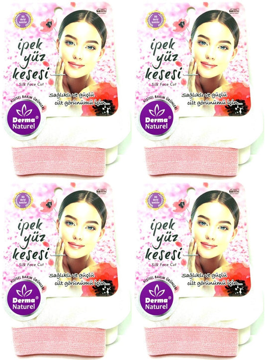 Derma Naturel İpek Yüz Kesesi MS-31 (4 Lü Set)