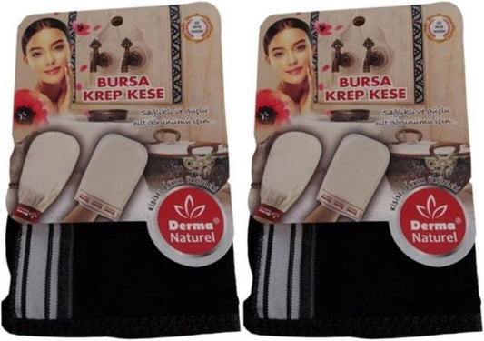 Derma Naturel Krep Kese - Siyah MS-28 (2 Li Set)