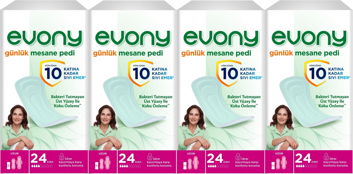 Evony Günlük Mesane Pedi Uzun 96 Adet (4PK*24)