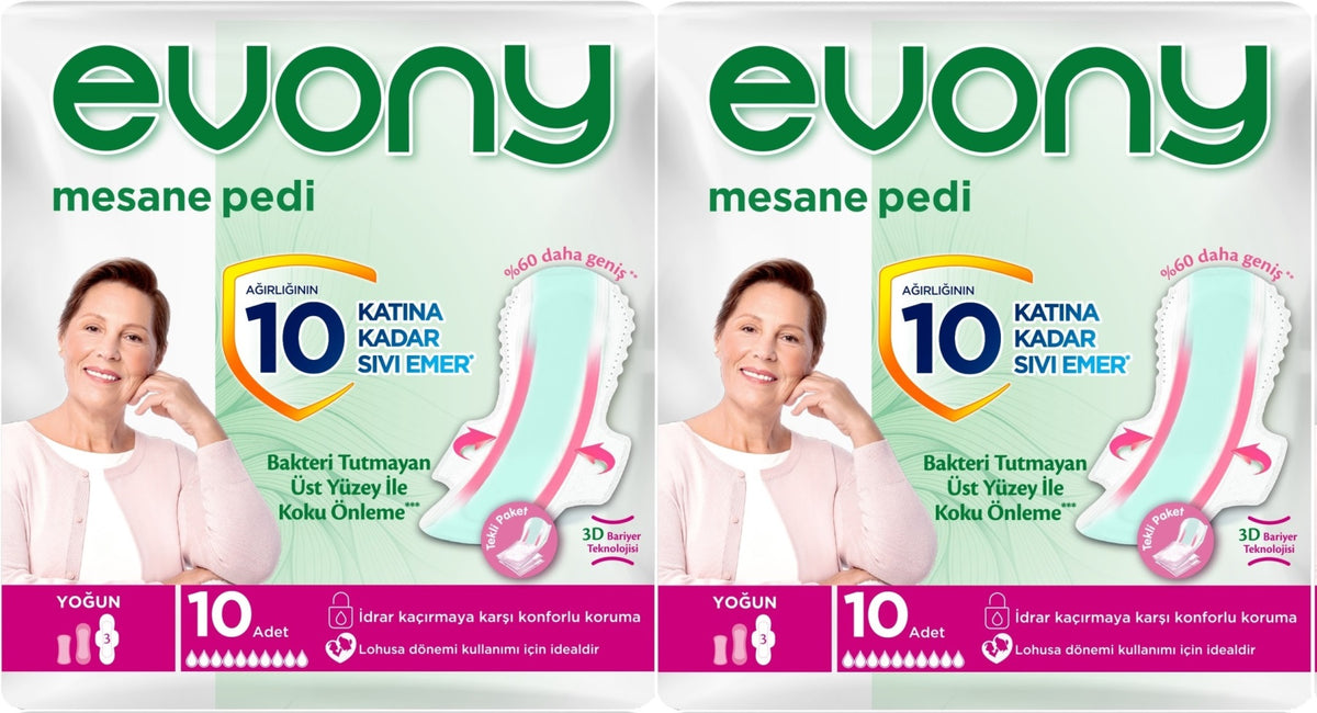 Evony Günlük Mesane Pedi Yoğun 20 Adet (2PK*10)