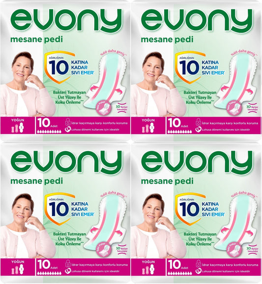 Evony Günlük Mesane Pedi Yoğun 40 Adet (4PK*10)