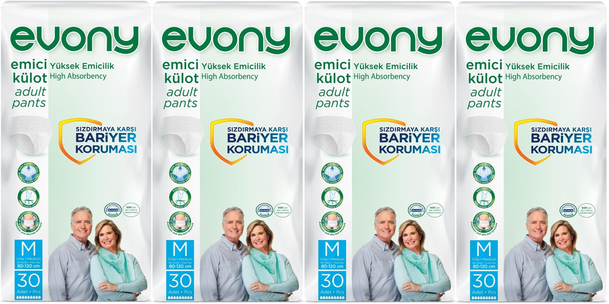 Evony Yetişkin Bezi Emici Külot M - Orta - Medium 120 Adet