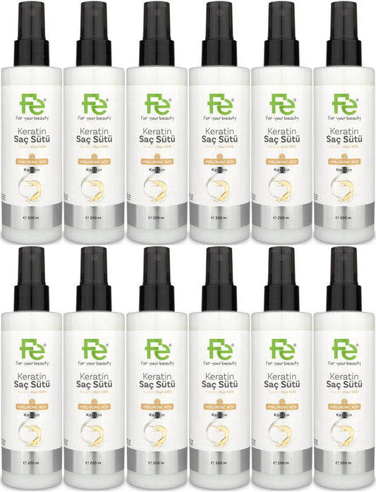 Fe Keratin Saç Sütü 200ML (12 Li Set)