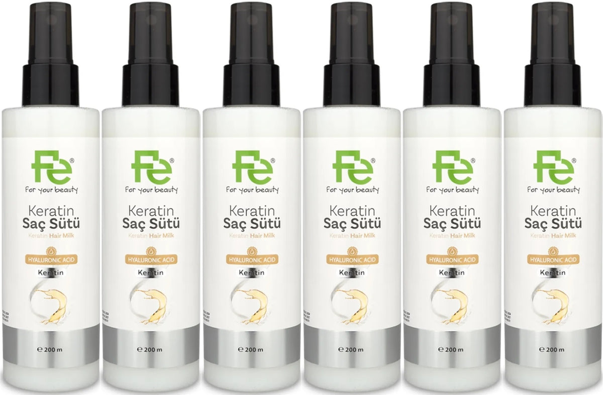 Fe Keratin Saç Sütü 200ML (6 Lı Set)