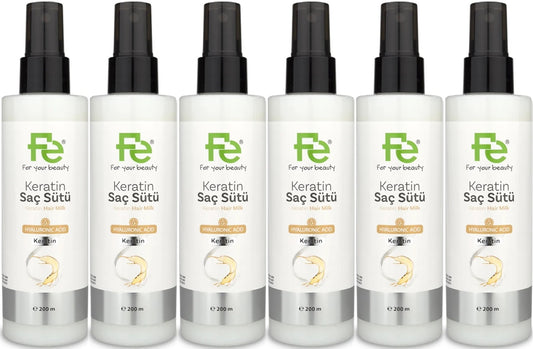 Fe Keratin Saç Sütü 200ML (6 Lı Set)