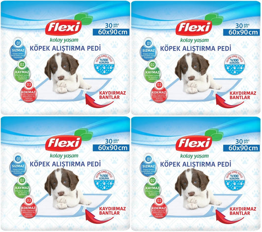 Flexi Evcil Hayvan Köpek Alıştırma Tuvalet Eğitim Pedi 60*90 CM 120 Adet
