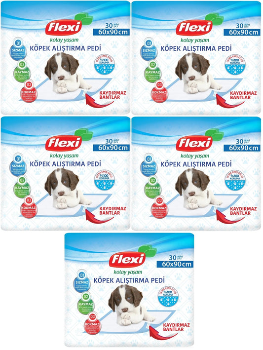 Flexi Evcil Hayvan Köpek Alıştırma Tuvalet Eğitim Pedi 60*90 CM 150 Adet