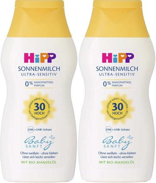 Hipp Babysanft Bebek Güneş Sütü 200Ml (30 Faktör) (2 Li Set)