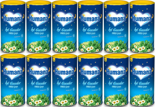 Humana İyi Geceler Çayı 200GR (Melisa Yağı İçeren Karışık Bitki İçecek Tozu) (12 Li Set)