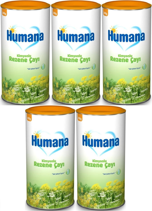 Humana Kimyonlu Rezene Bitki Çayı - Tozu 200GR (5 Li Set)