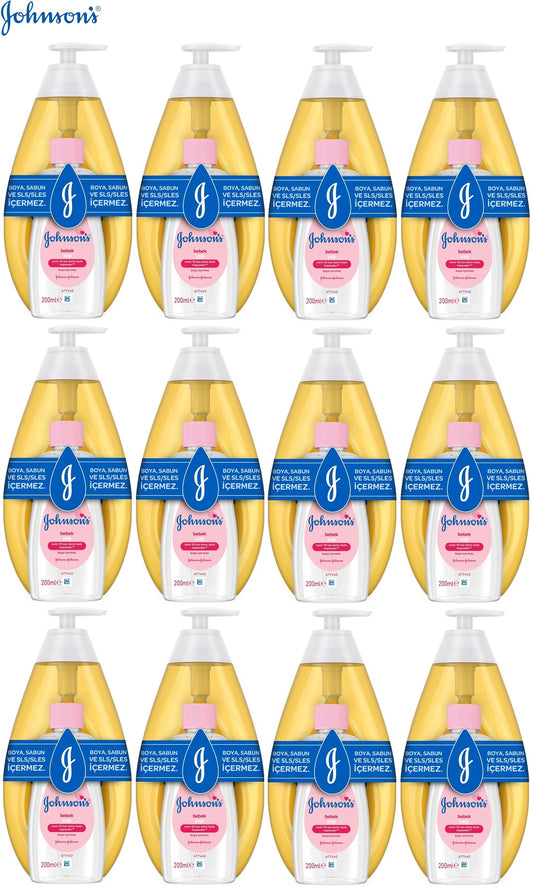 Johnsons Baby Bebek Şampuanı Klasik 750Ml+Bebek Yağı 200Ml (12 Li Set)