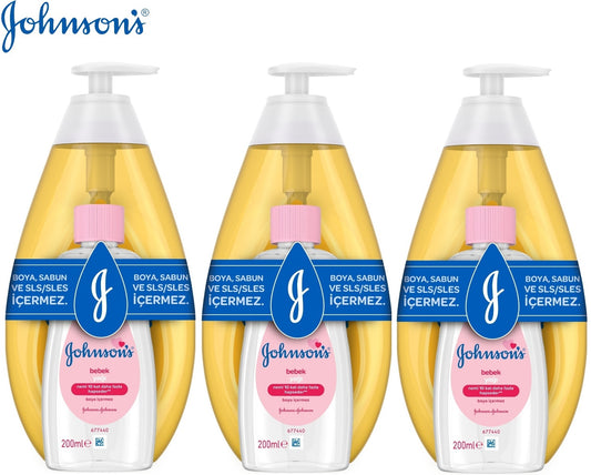 Johnsons Baby Bebek Şampuanı Klasik 750Ml+Bebek Yağı 200Ml (3 Lü Set)