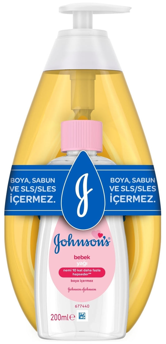 Johnsons Baby Bebek Şampuanı Klasik 750ML + Bebek Yağı 200ML