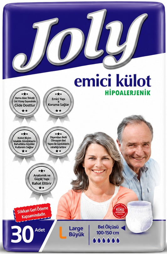 Joly Emici Külot Yetişkin Bezi L - Büyük - Large 30 Adet