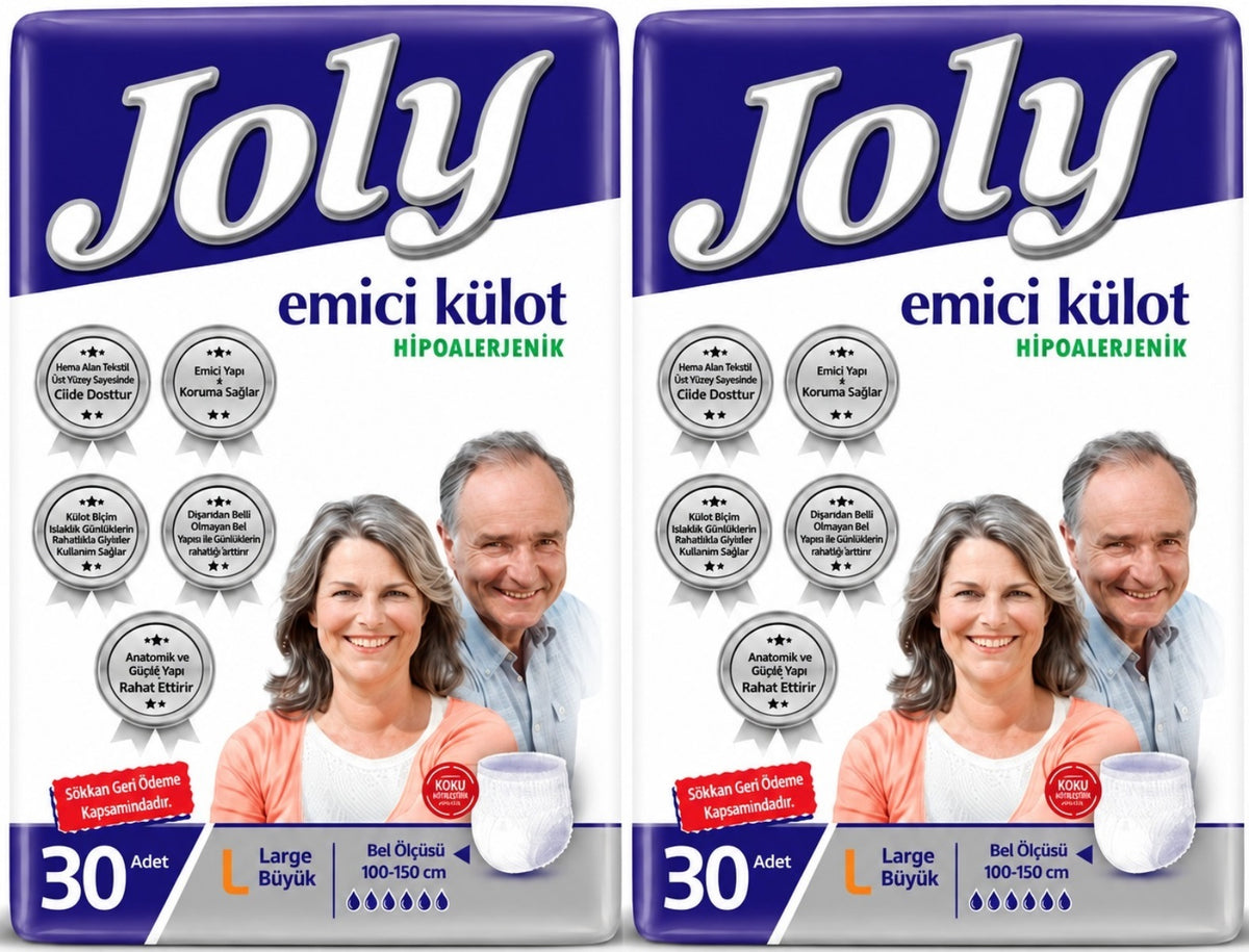 Joly Emici Külot Yetişkin Bezi L - Büyük - Large 60 Adet