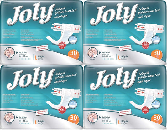 Joly Yetişkin Bezi Bel Bantlı L - Büyük - Large 120 Adet