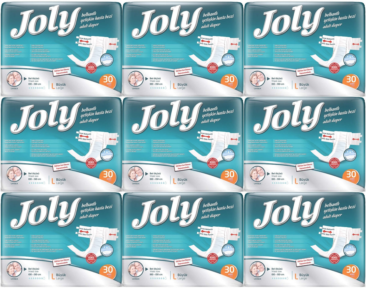 Joly Yetişkin Bezi Bel Bantlı L - Büyük - Large 270 Adet