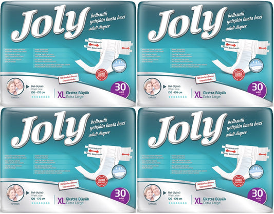 Joly Yetişkin Bezi Bel Bantlı XL - Ekstra Large - Extra Large 120 Adet