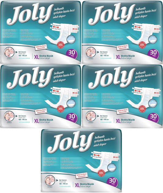 Joly Yetişkin Bezi Bel Bantlı XL - Ekstra Large - Extra Large 150 Adet
