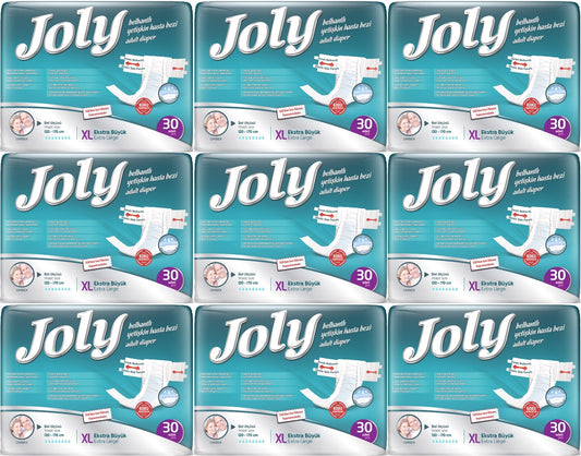Joly Yetişkin Bezi Bel Bantlı XL - Ekstra Large - Extra Large 270 Adet